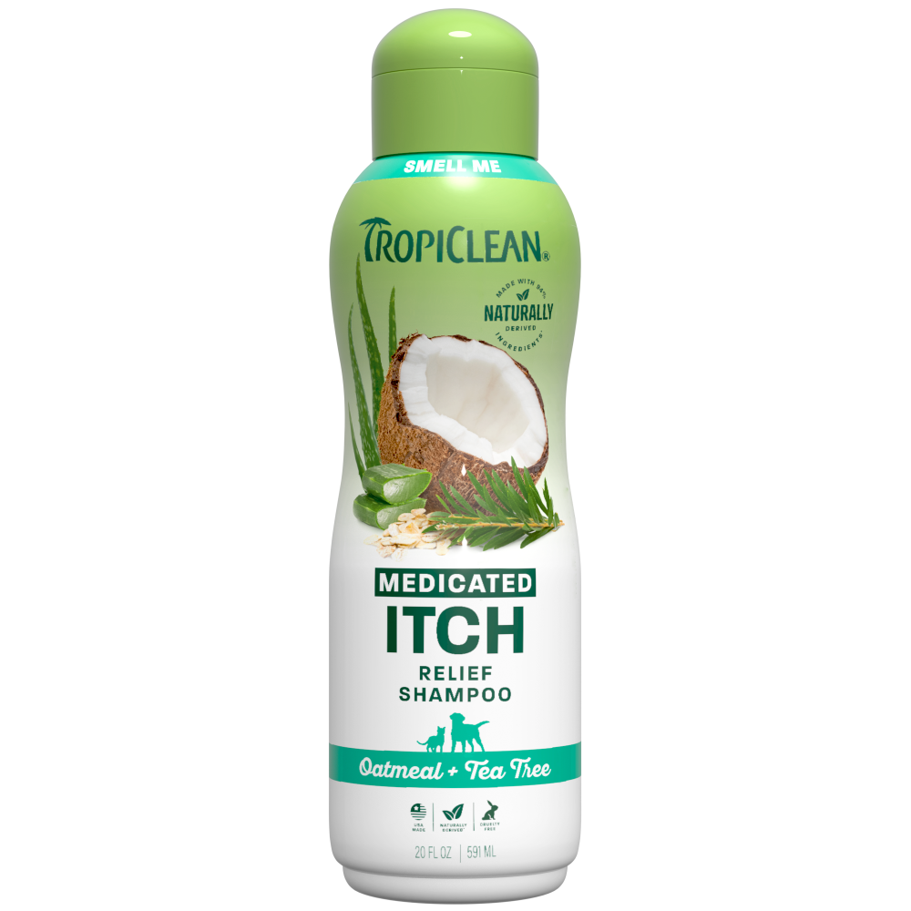TropiClean Medicated Itch Shampoo bottle front