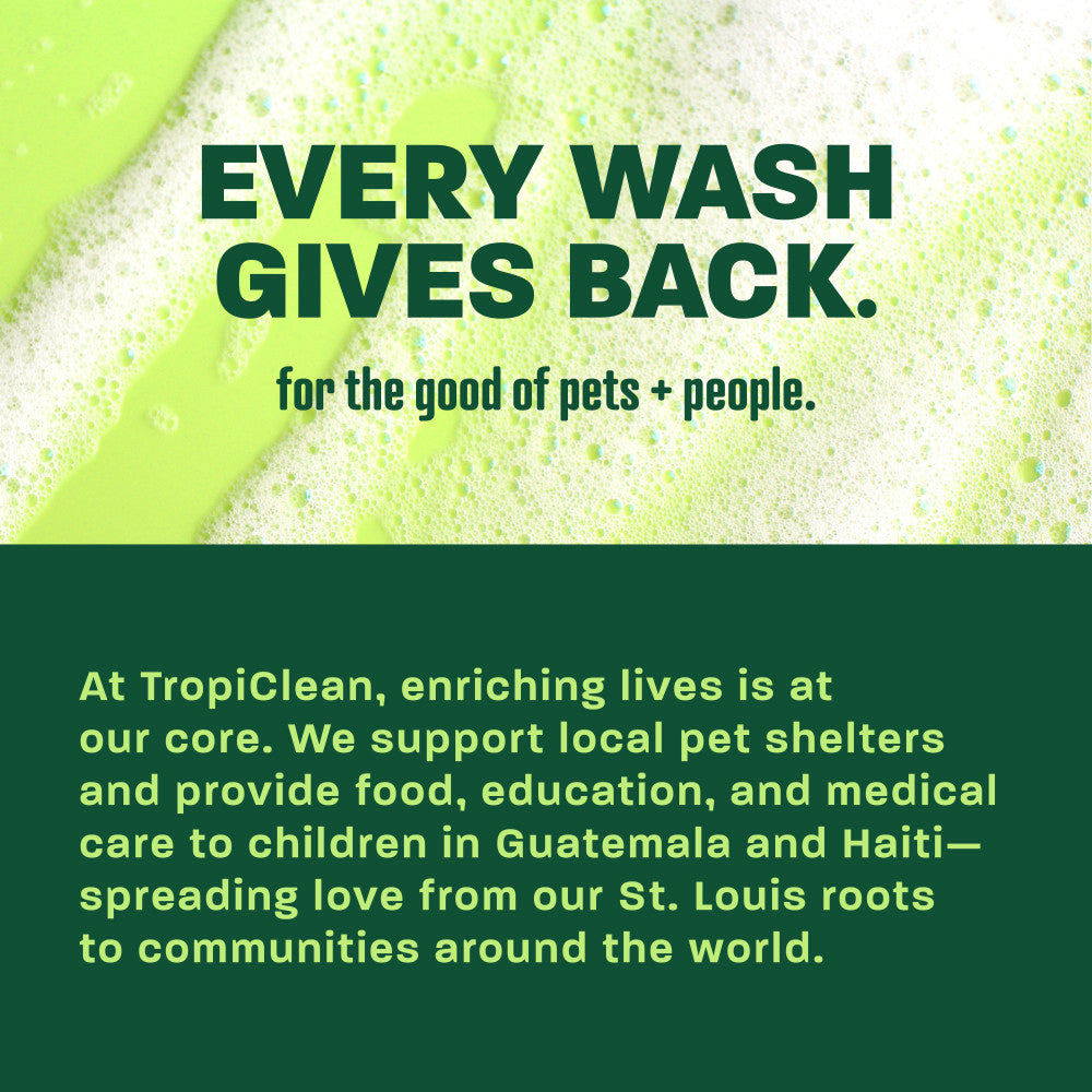 TropiClean Berry + Coconut Deep Cleanse No Rinse Cat Shampoo, 7.4oz