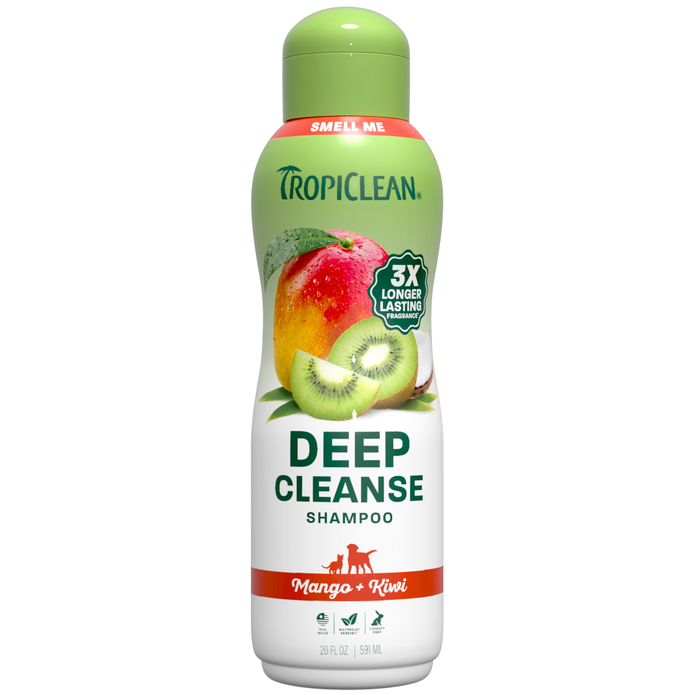 TropiClean mango shampoo bottle front