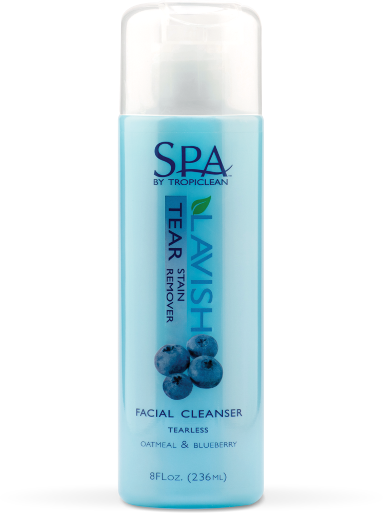 SPA by TropiClean Tear Stain Remover for Pets, front of 8oz bottle.