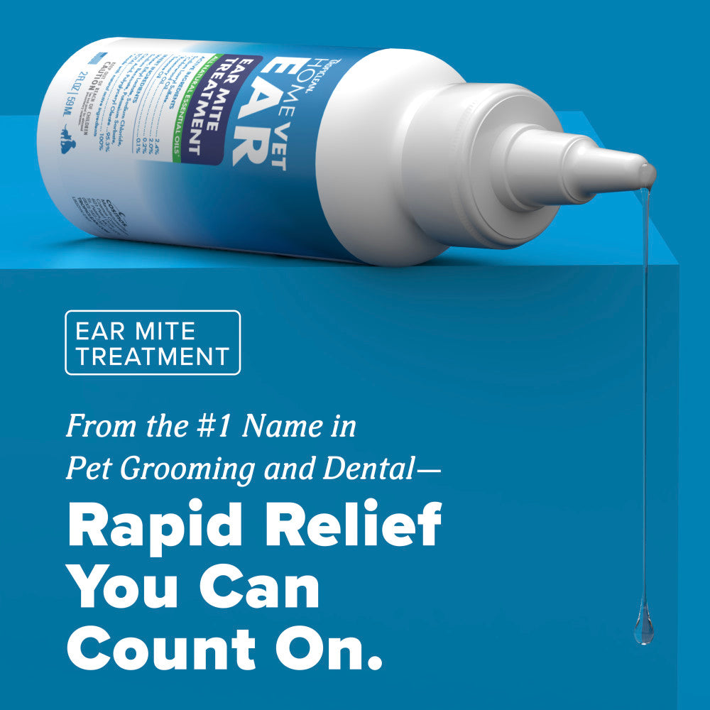 TropiClean HomeVet Ear Mite Treatment for Pets