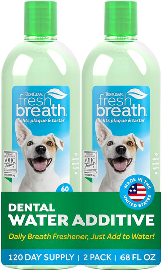 TropiClean Fresh Breath Oral Care Water Additive for Pets