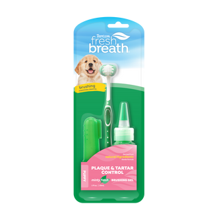 TropiClean Fresh Breath puppy plaque & tartar control kit