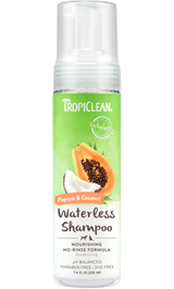 TropiClean Papaya & Coconut Waterless Shampoo for Dogs & Cats