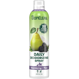TropiClean Blackberry + Pear Deodorizing Pet Spray, 10oz