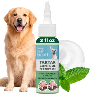 TropiClean Fresh Breath Dental & Oral Care Brushing Gel for Pets