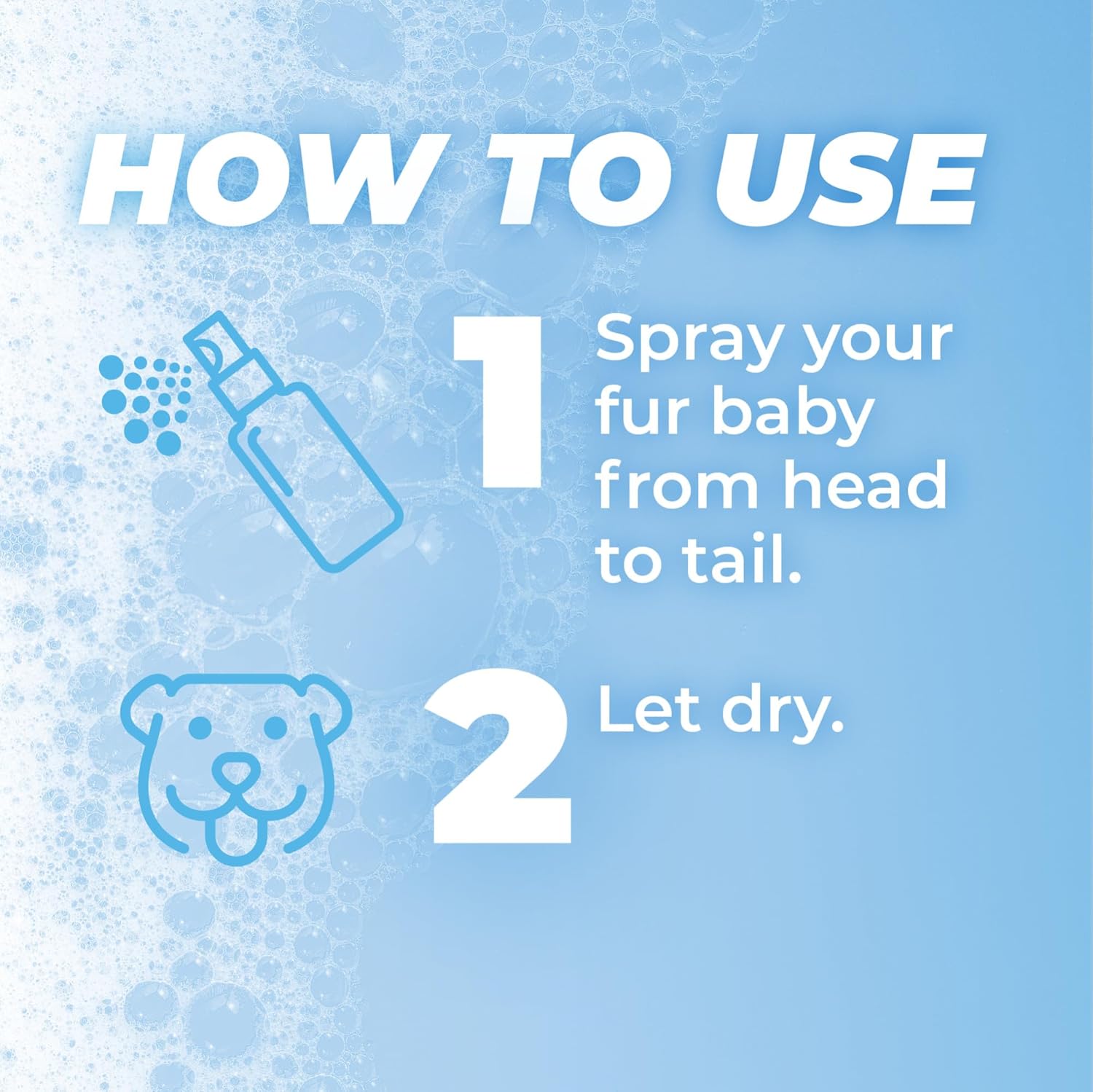 TropiClean PURE Breezy Fresh 2-In-1 Plant-Based Deodorizing Pet Spray, instructions.