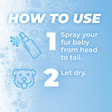 TropiClean PURE Breezy Fresh 2-In-1 Plant-Based Deodorizing Pet Spray, instructions.