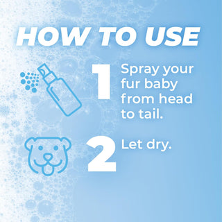 TropiClean PURE Breezy Fresh 2-In-1 Plant-Based Deodorizing Pet Spray, instructions.