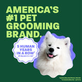 white dog head popping out. Text, "Americans #1 Pet grooming brand".