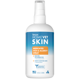 TropiClean HomeVet Medicated Itch & Allergy Pet Spray, front of 8oz spray bottle