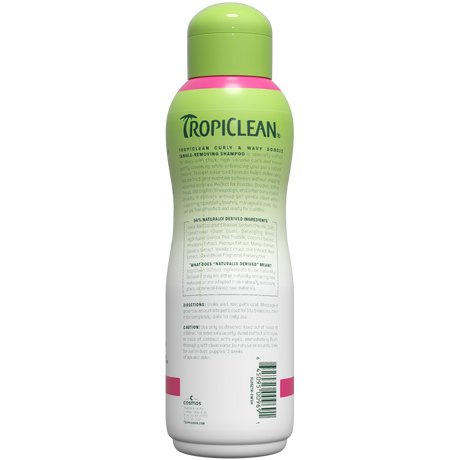 TropiClean Doodle curly coat shampoo back