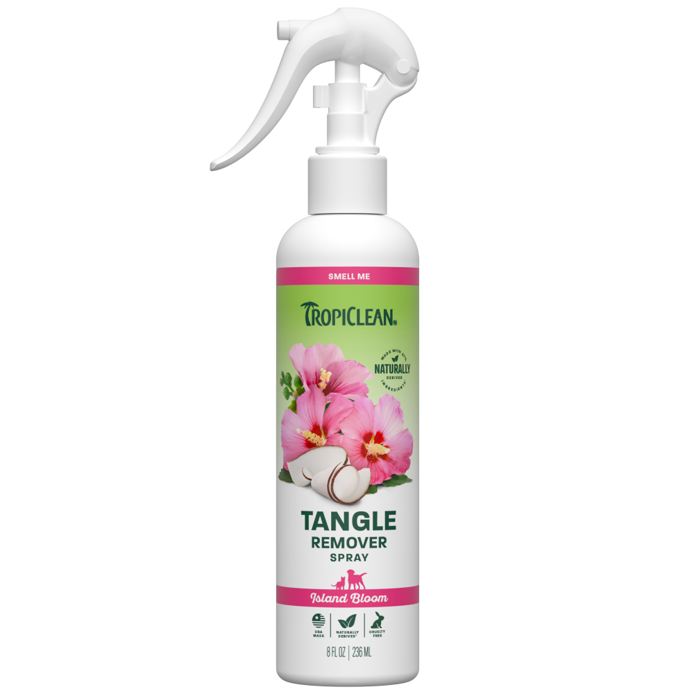 TropiClean Island Bloom Tangle Remover Pet Spray, 8oz