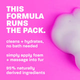 TropiClean Berry + Coconut Deep Cleanse No Rinse Cat Shampoo, 7.4oz