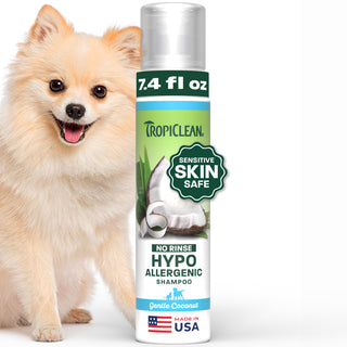 TropiClean Hypoallergenic No Rinse Pet Shampoo, 7.4oz