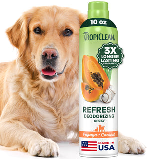 TropiClean Papaya + Coconut Deodorizing Pet Spray, 10oz