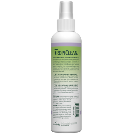 TropiClean Gentle Jasmine back, 8oz spray