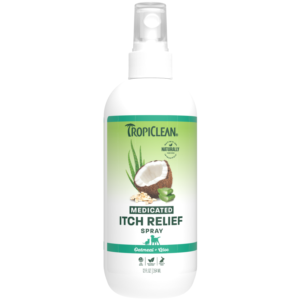 TropiClean Aloe + Oatmeal Itch Relief Spray, 12oz