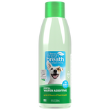 TropiClean Fresh Breath Oral Care Water Additive for Pets, front image of 8oz bottle