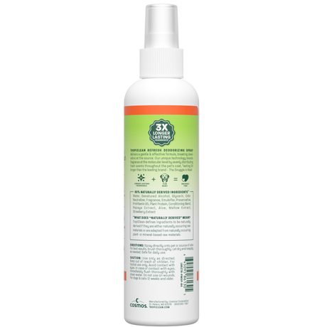 TropiClean Papaya Mist Deodorizing Spray for Pets, 8oz