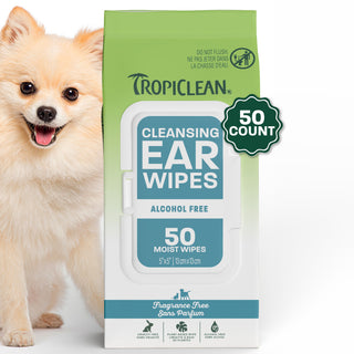 TropiClean Cleansing Ear Wipes, 50ct