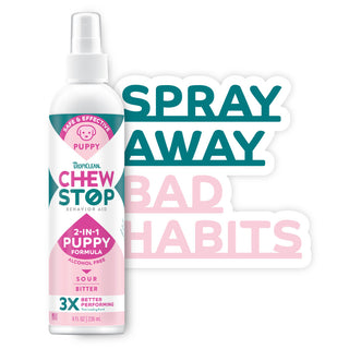 TropiClean Chew Stop Behavior Aid Puppy Spray, 8oz