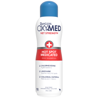 TropiClean OxyMed Vet Strength Hot Spot Medicated Dog Shampoo, 20oz