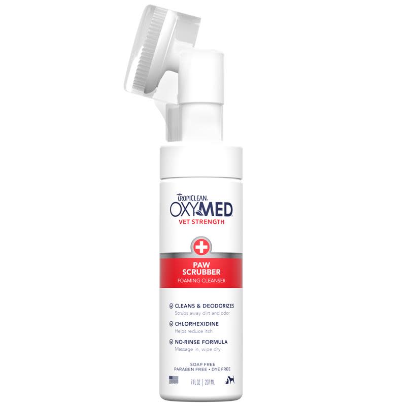 OxyMed Dog Paw Cleaner, No Rinse Foaming Cleanser, Relieves Dry