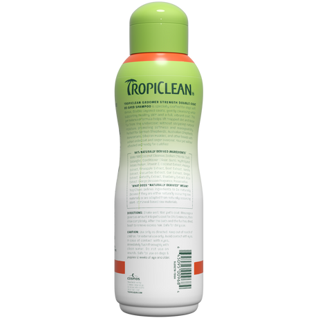 TropiClean Thick double coat shampoo back