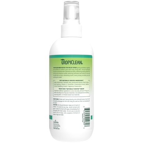 TropiClean Aloe + Oatmeal Itch Relief Spray, 12oz