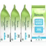 TropiClean hypoallergenic wipes 4 pack on white background