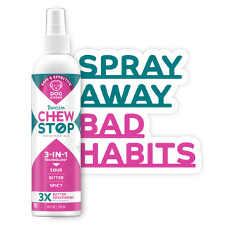 TropiClean Chew Stop Behavior Aid Dog & Home Spray, 8oz