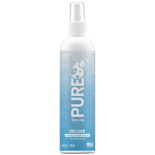 TropiClean PURE Breezy Fresh 2-in-1 Deodorizing Spray for Dogs & Cats, image of front of spray bottle
