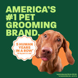 Vizsla head popping out. Text, "Americans #1 Pet grooming brand".