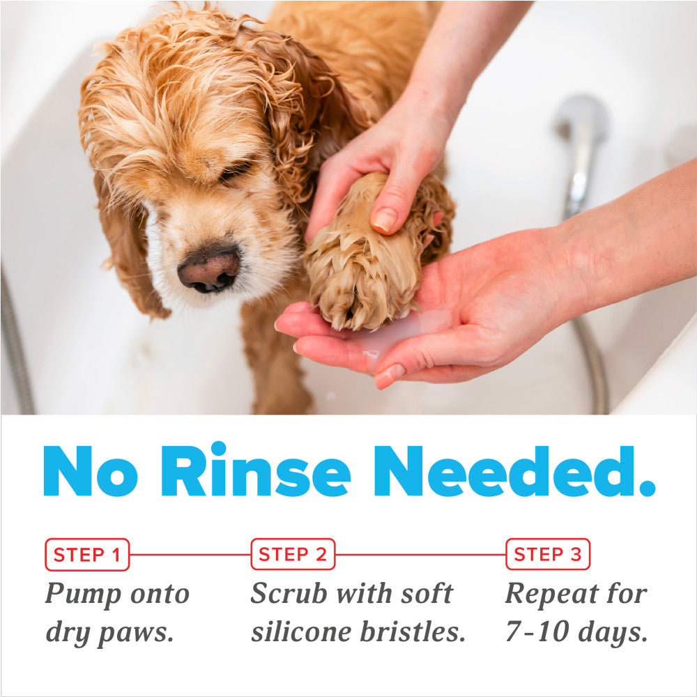 OxyMed Dog Paw Cleaner, No Rinse Foaming Cleanser, Relieves Dry