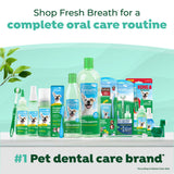 Assorted pet dental care products by TropiClean Fresh Breath.