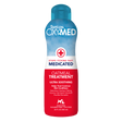 TropiClean OxyMed Medicated Anti Itch Treatment Rinse for Pets, front of 20oz bottle.