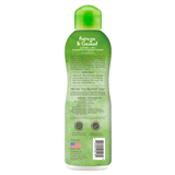 TropiClean Papaya & Coconut 2-In-1 Shampoo and Conditioner for Pets, image of the back of 20oz bottle