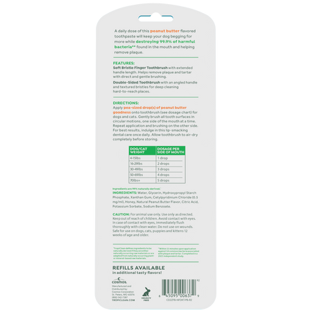 TropiClean Fresh Breath gel kit back