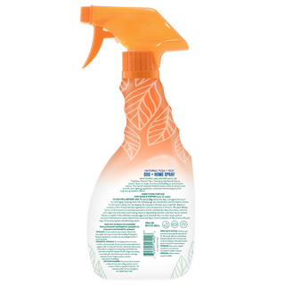 TropiClean Flea and Tick Pet & Bedding Spray for Dogs, back of 16oz spray bottle.