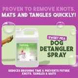 TropiClean Sweet Pea Tangle Remover Pet Spray, 1 gal