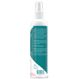 TropiClean Chew Stop Behavior Aid Puppy Spray, back of 8oz spray bottle