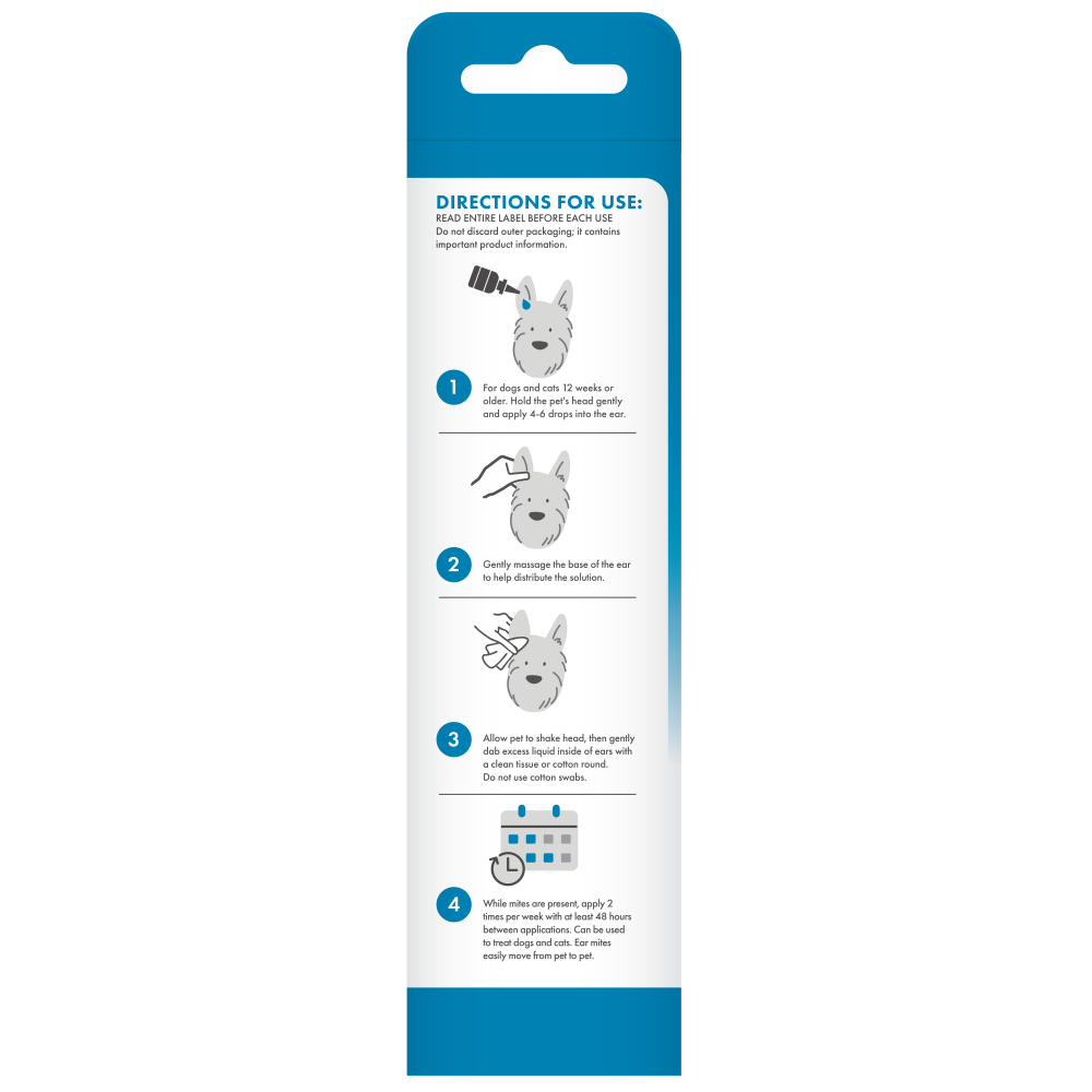 TropiClean Home Vet Ear Mite Treatment for Pets