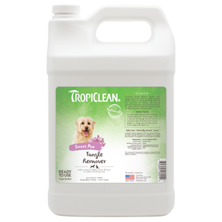 Tropiclean Tangle Remover for dogs 1 gallon on a white background