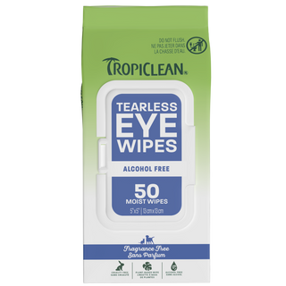 TropiClean Tearless Eye Wipes, 50ct