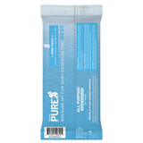 TropiClean PURE All Purpose Plant Based Wipes for Dogs & Cats, back of 50ct package