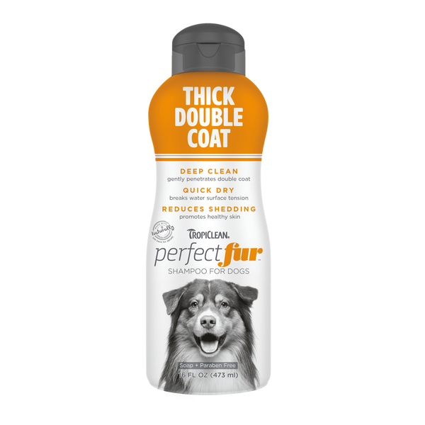 TropiClean Perfect Fur Dog Shampoo for Shedding Control & Deep