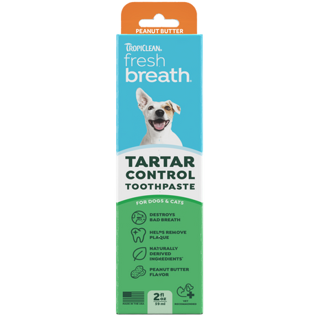 TropiClean Fresh Breath Peanut Butter gel front