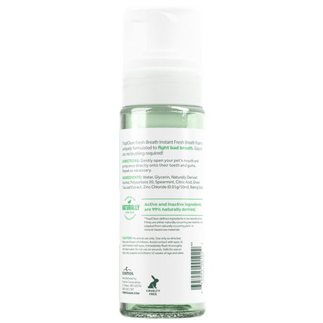 TropiClean Fresh Breath foam back
