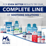 Oxymed pet care products with text promoting a complete line of soothing solutions.
